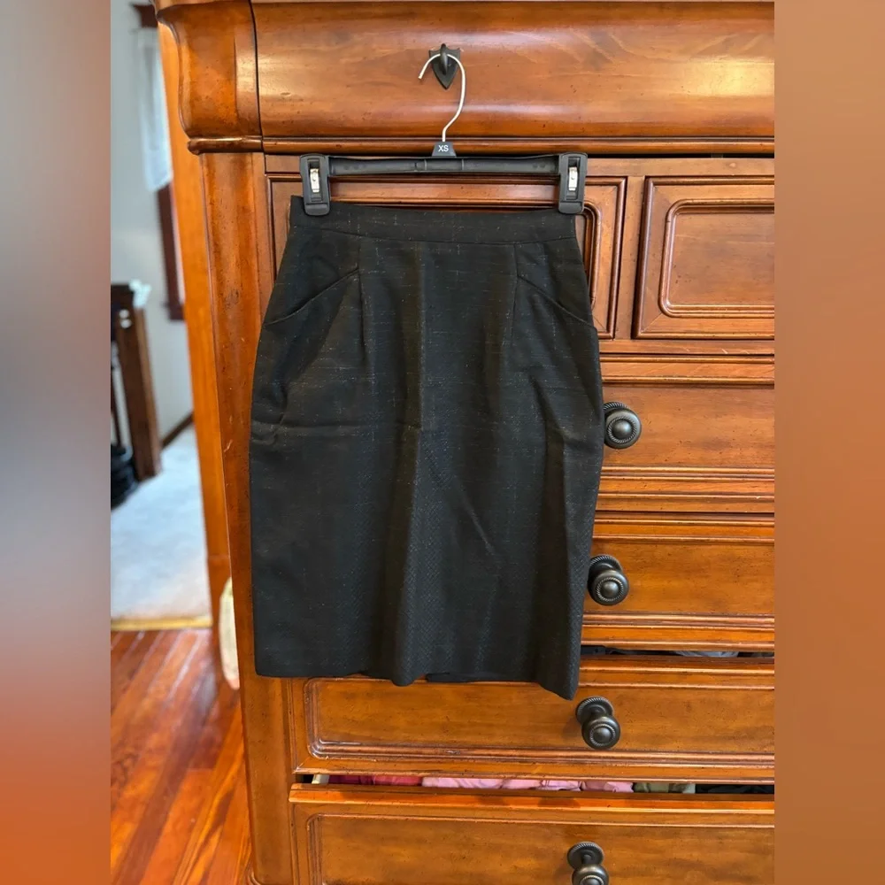 Vintage David Benjamin Women's Black Skirt Suit Size 5 - Picture 6 of 7